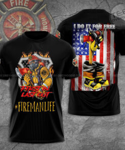 Firefighter 3D T shirt Design