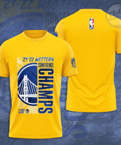 Golden State Warriors T shirt 3D S6 Yellow