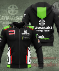 Kawasaki Racing Team 3D Apparels S9 Zip Hoodie
