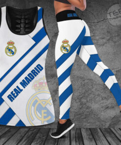 Real Madrid 3D Hollow Tank Top Leggings new 2022