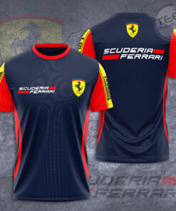 Scuderia Ferrari 2022 Team 3D T Shirt navy