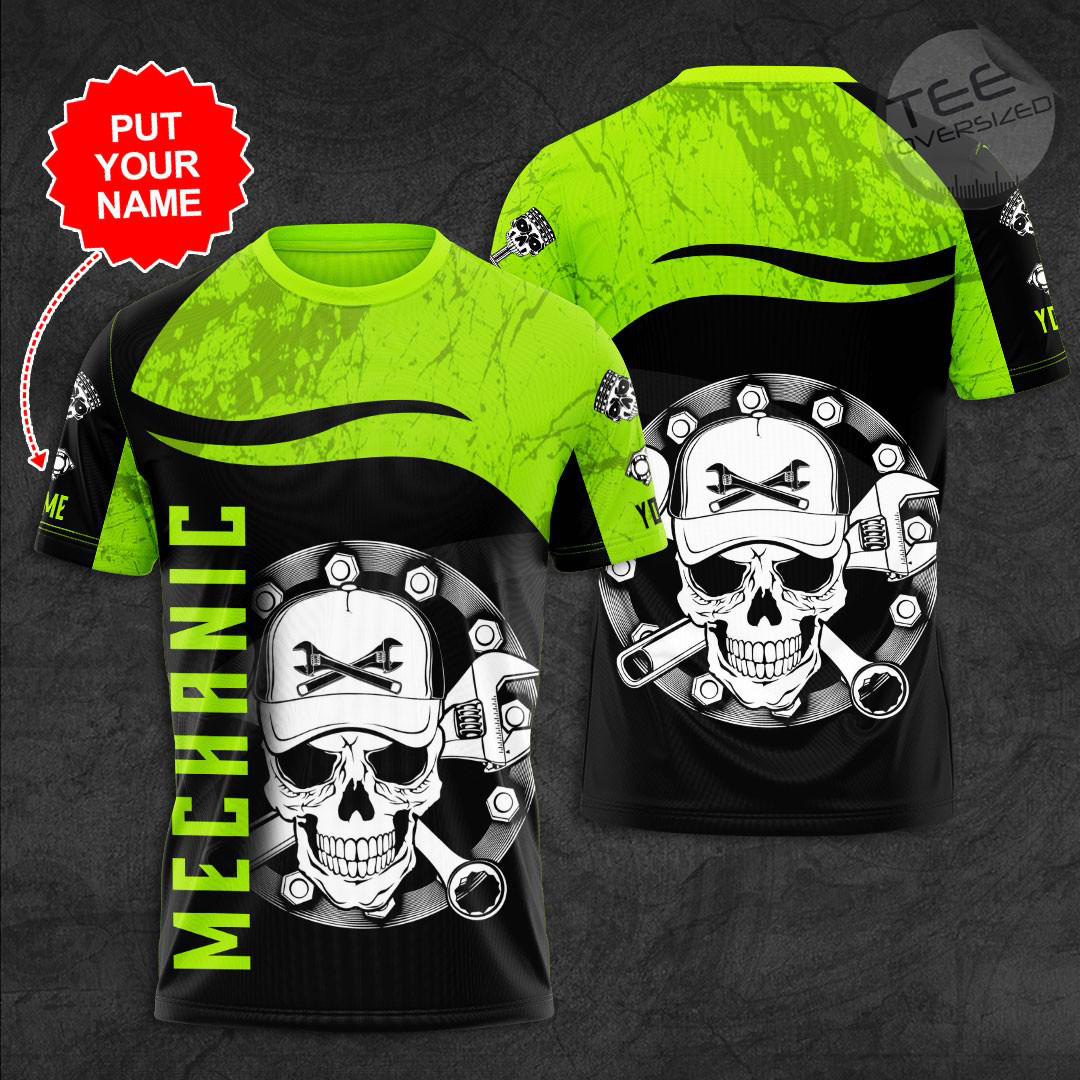 Vintage mechanic 3D T shirts