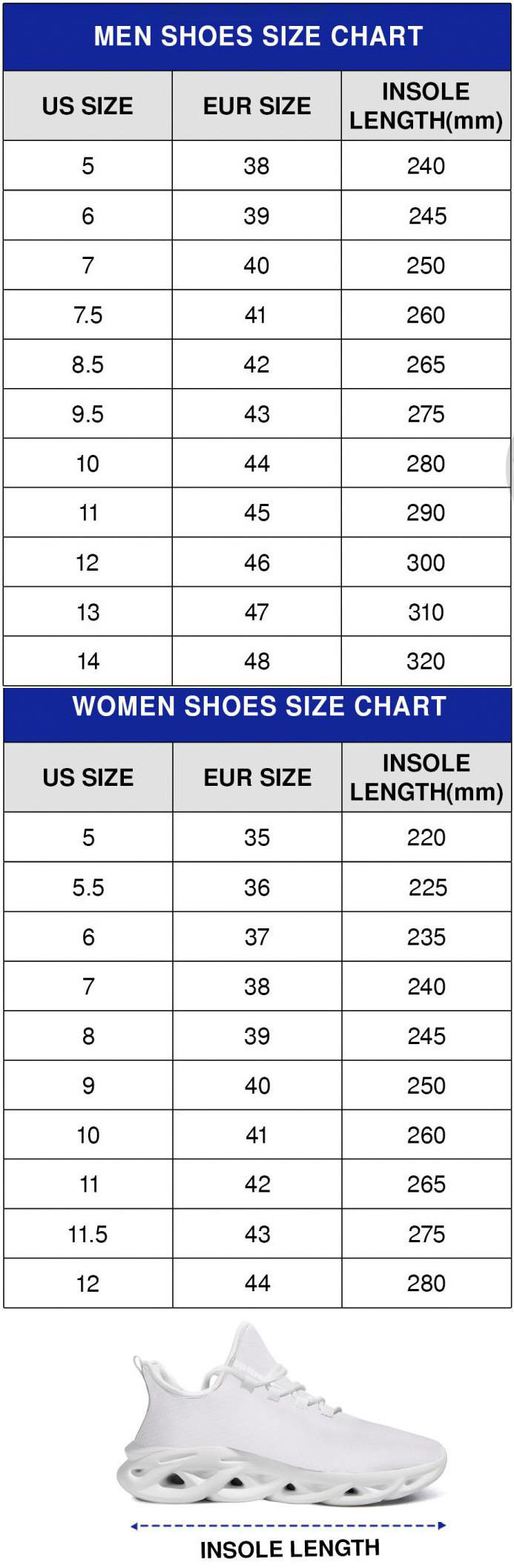 sneaker size chart sneaker size chart