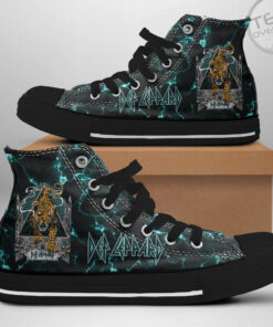 Def Leppard High Top Canvas Shoe OVS05923S5 Design 1