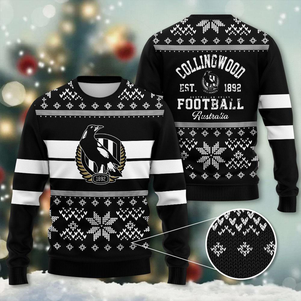 Collingwood Magpies Ugly Christmas Sweater OVS061123S4