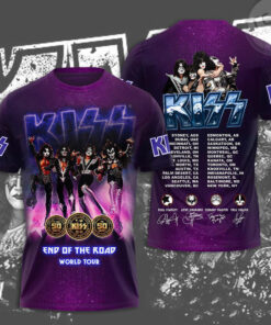 Kiss Band Purple T shirt OVS231123S2