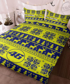 VR46 Valentino Rossi luxury Christmas bedding set OVS231023S5 img
