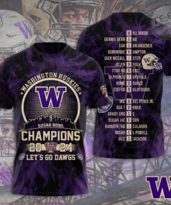 Washington Huskies Football T shirt OVS0124SS