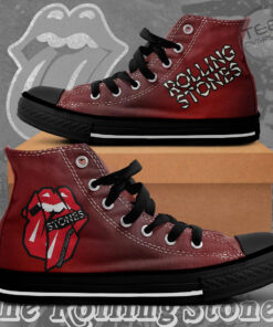 The Rolling Stones High Top Canvas Shoe OVS0224SR Design 02