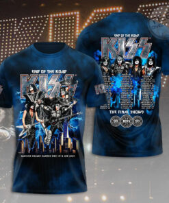 Kiss Band Blue T shirt OVS0324SY