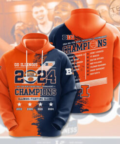 Illinois Fighting Illini Mens Basketball Hoodie OVS0424H