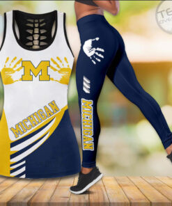 Michigan Wolverines Football Tank Top Leggings OVS0524SF