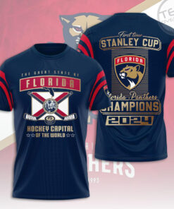 Florida Panthers Hockey Captain T shirt OVS0824ZF
