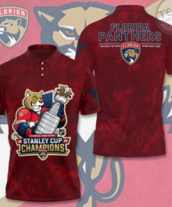 Florida Panthers Red Polo OVS0824ST