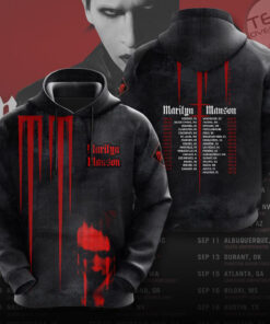 Marilyn Manson Black Hoodie OVS0824SB