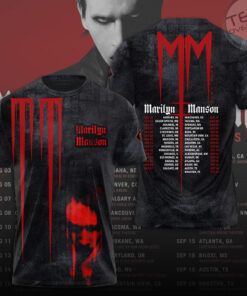Marilyn Manson Black T shirt OVS0824SB