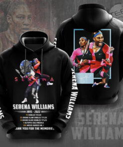 Serena Williams Black Hoodie OVS0824T