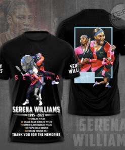 Serena Williams Black T shirt OVS0824T