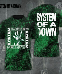 System Of A Down Green T shirt OVS0924E