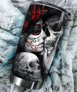 Customized Sugar Skull Tumbler Cup OVS1024T