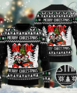 ACDC ugly christmas sweater OVS1124W