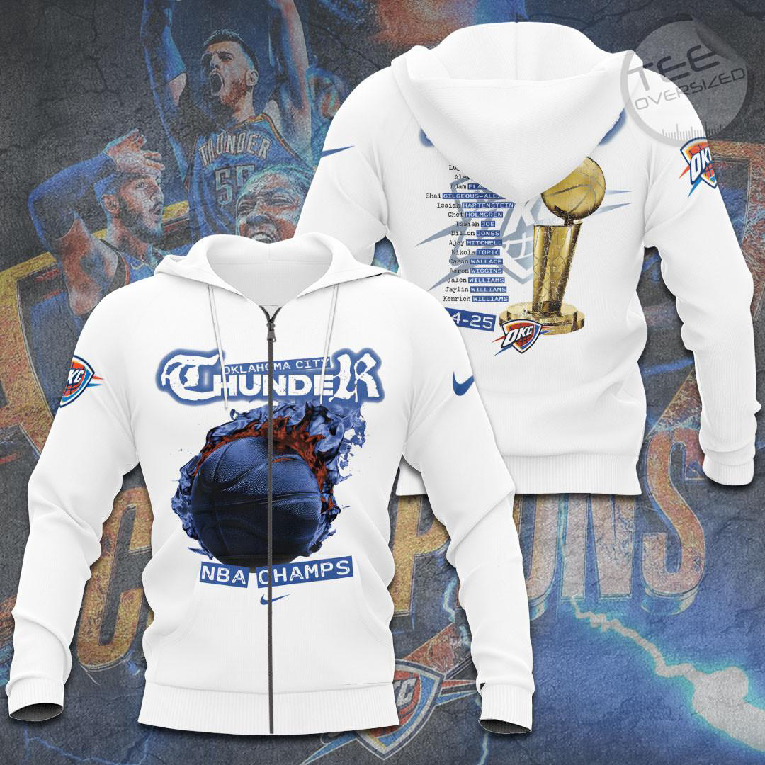 Oklahoma City Thunder 2025 Zip Hoodie