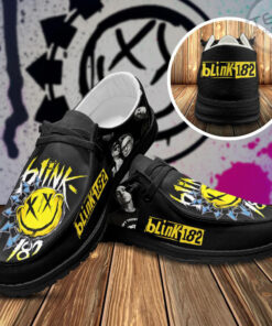 Blink 182 Dudes Shoes Loafer Shoes Black