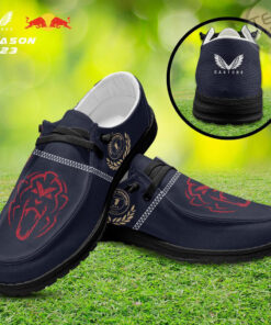 Red Bull Racing Dudes Shoes Loafer Shoes Black