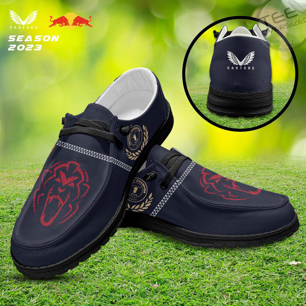 Red Bull Racing Dudes Shoes Loafer Shoes Black