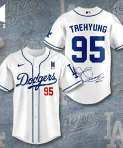Los Angeles Dodgers x BTS Taehyung Baseball Jersey