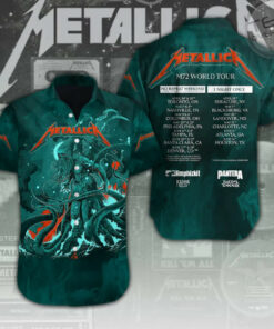 Metallica Short Sleeve Dress Shirt 09