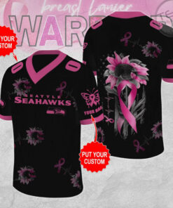 Seattle Seahawks x Breast Cancer Awareness Football Jersey