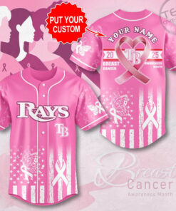 Tampa Bay Rays x Breast Cancer Awareness Baseball Jersey