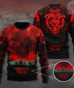 Chicago Bears x Stranger Things Ugly Sweater