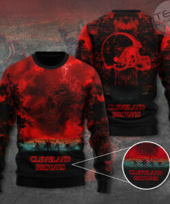 Cleveland Browns x Stranger Things Ugly Sweater