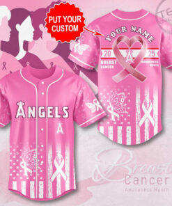 Los Angeles Angels x Breast Cancer Awareness Baseball Jersey