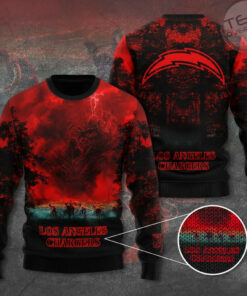 Los Angeles Chargers x Stranger Things Ugly Sweater