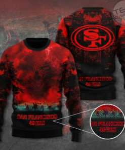 San Francisco 49ers x Stranger Things Ugly Sweater