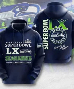 Seattle Seahawks Super Bowl LX Hoodie