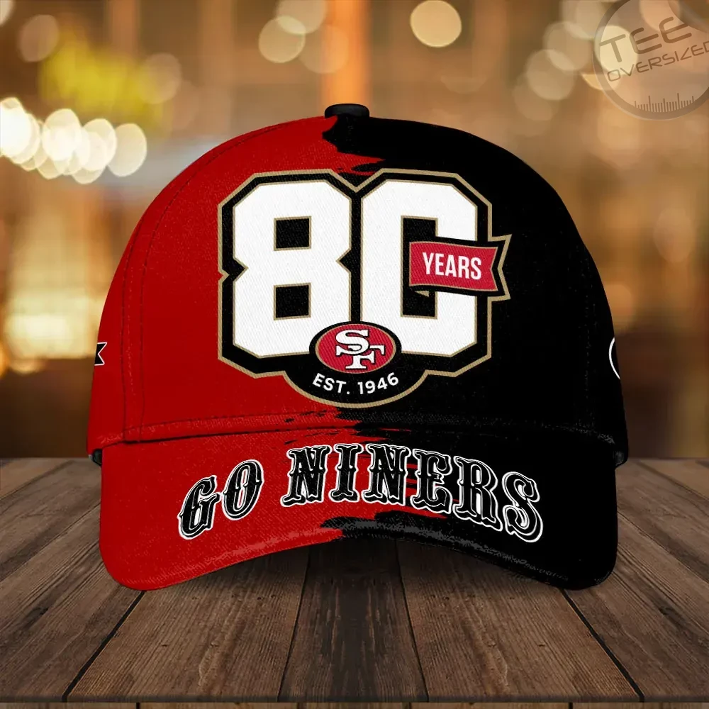 San Francisco 49ers 80th Anniverasry cap