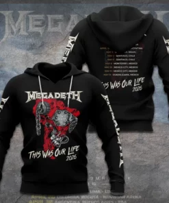 Megadeth Tour 2026 Hoodie