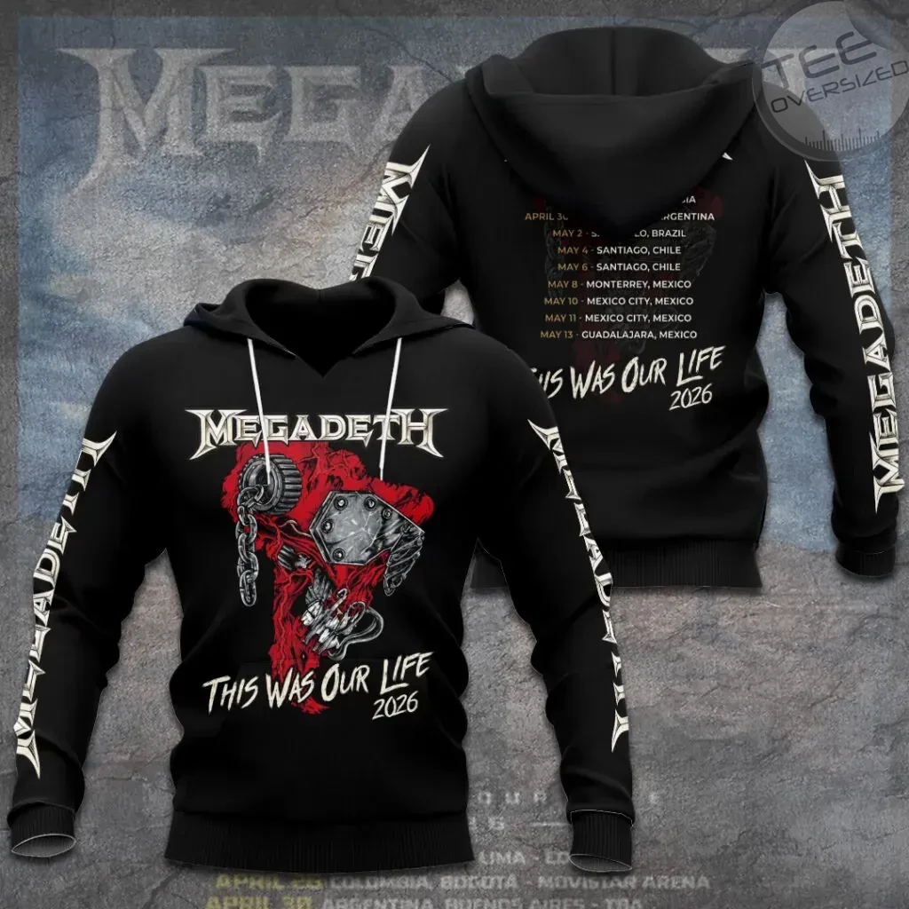 Megadeth Tour 2026 Hoodie