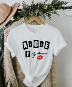 ABCDEFU T shirt abcdef you white shirt