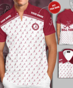 Alabama Crimson Tide 3D Short Sleeve Dress Shirt 02