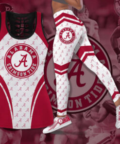 Alabama Crimson Tide Hollow Tank Top Leggings 04