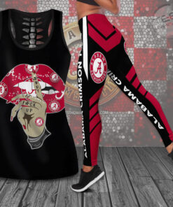 Alabama Crimson Tide Hollow Tank Top Leggings 05