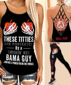 Alabama Crimson Tide Hollow Tank Top Leggings 06