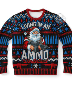 Ammo Wonderland Ugly Christmas 3D Sweater