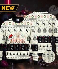 Apothic Santa Hat Christmas Ugly Christmas 3D Sweater