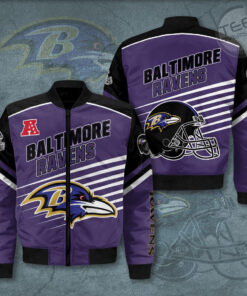 Baltimore Ravens 3D Bomber Jacket 01